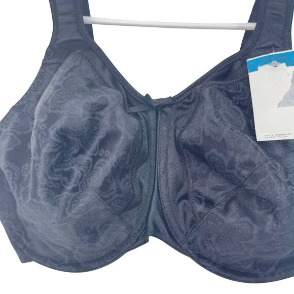 Bali Womens Satin Floral Double Support Minimizer Bra Size 34DDD Comfy Strap - Picture 2 of 9